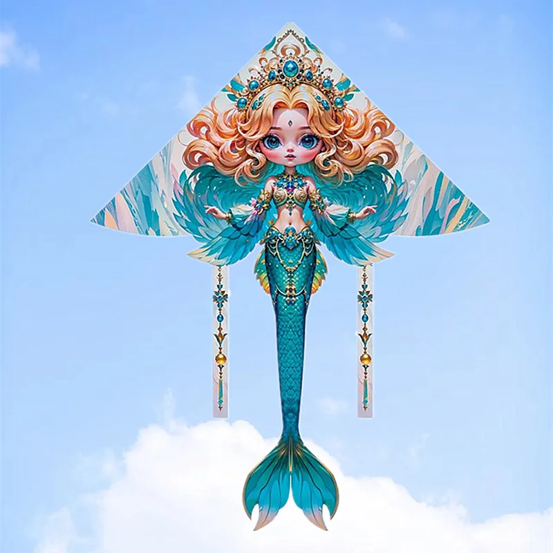 จัดส่งฟรีMermaid Kite Drachen Steigen Flying Bird Kite Surf Drachen Fliegen Trompos Cometa Juego De basta Bandera Kayakสนุก