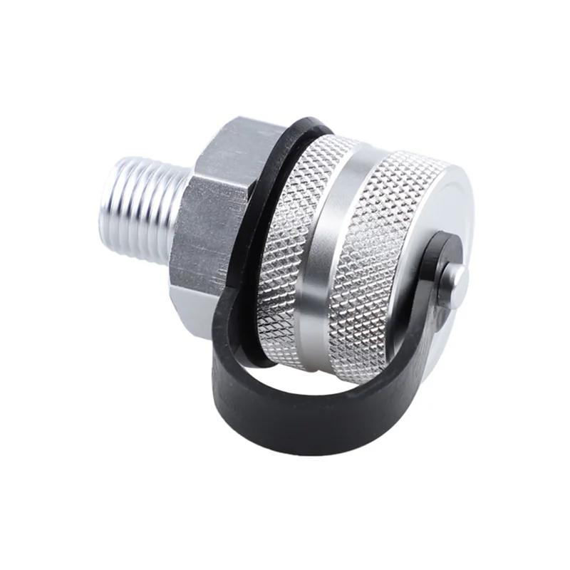 BAAG-알루미늄 합금 오일 배출 밸브 빠른 회전 휴대용 오일 배출 밸브(M14x1.5 M12x1.5 호스 연결 부착 포함)