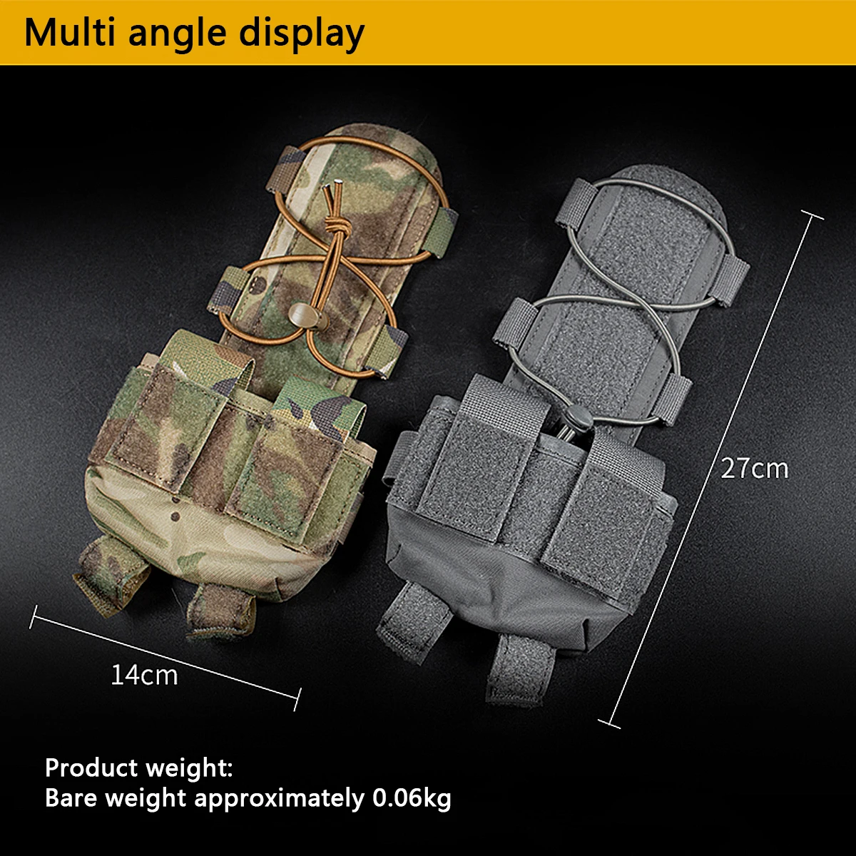 Tactical Helmet Battery Pouch MK2 Battery Pack Helmet Counterweight Pack Airsoft Hunting Helmet Accessories