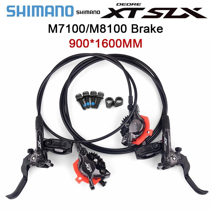 Shimano Deore XT M8100 Hydraulic Brake ICE Tech SLX M7100 M6100 MTB Brakes Left Right 900/1600mm Mountain Bicycle Disc Brake