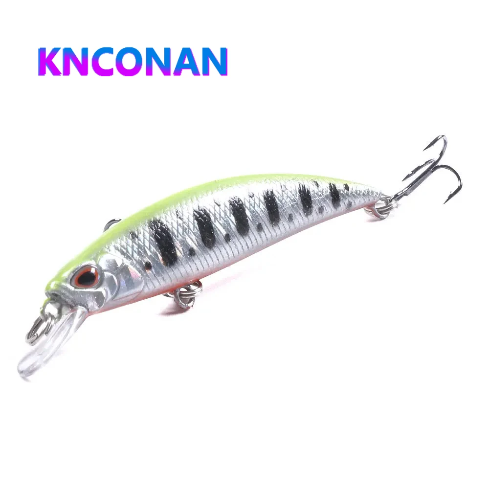 

KNCONAN 80mm 9g Minnow Lure Wobbler Fishing Lure Artificial Minnow Jerkbait Bass Pike Crankbait Fishing Tackle ﻿BASS BAIT