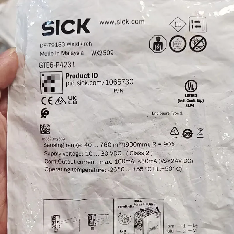GTE6-P4231 Brand new original SICK Photoelectric switch sensor, large quantity in stock, welcome to consult