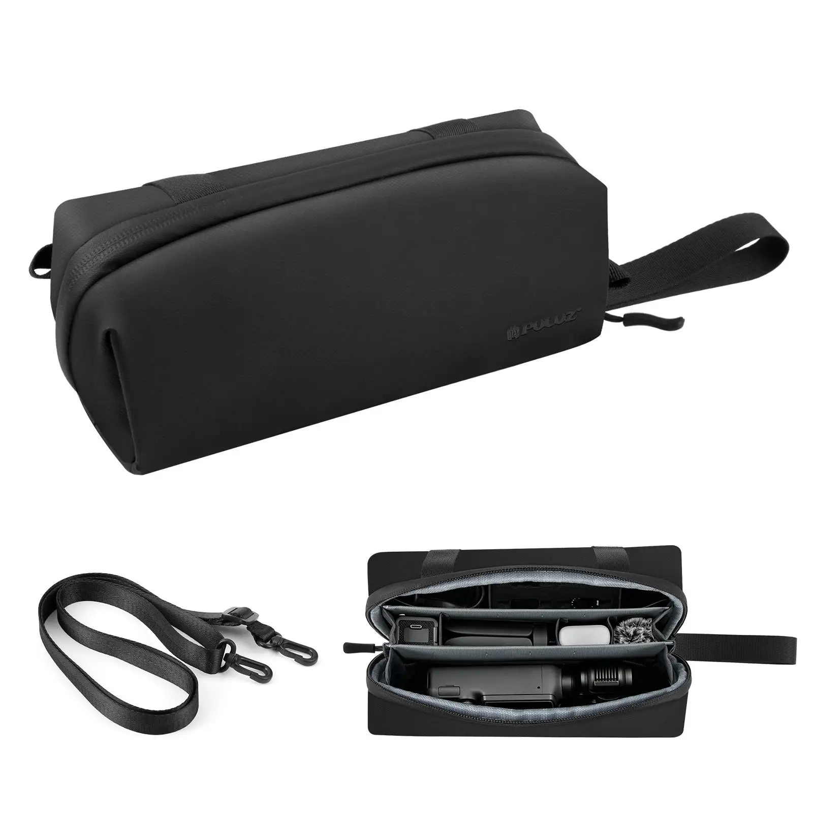 Sac de transport pour stabilisateur de caméra PULUZ, compatible avec les modèles DJI Osmo Pocket 4P, 4, 3, Xtra Muse / Muse 2 Pro, Insta360 Luna Ultra, Luna Pro, X5, X4, X3.