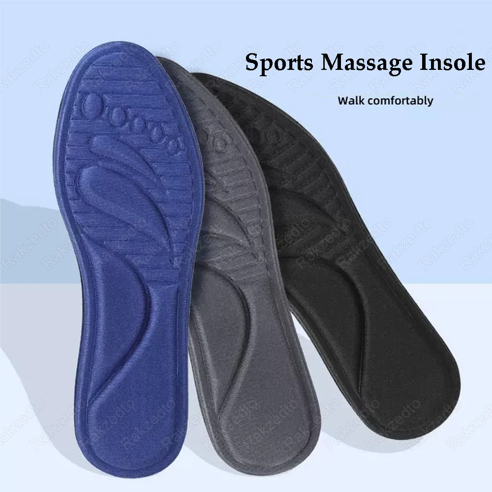 Memory Foam Insoles for Sport Shoes Man Plantar Fasciitis Foot Massage Shoes Insoles for Sneakers Woman High Heels Inner Soles
