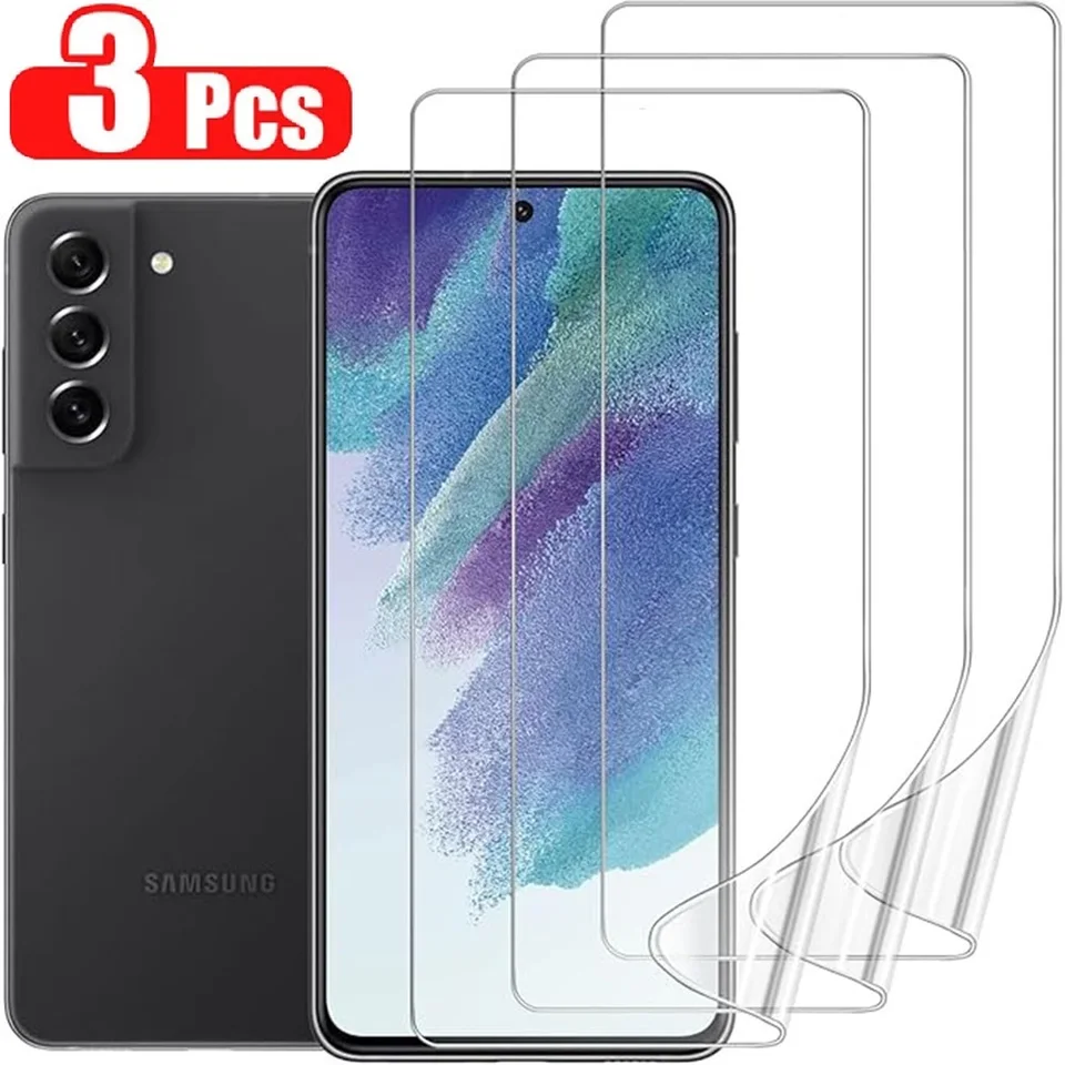 3 Piezas Película de Hidrogel para Samsung Galaxy S26U S25 Edge S24 S23 S22 S21 Note 20 Ultra S20 FE A13 A33 A53 5G Protector de Pantalla 6