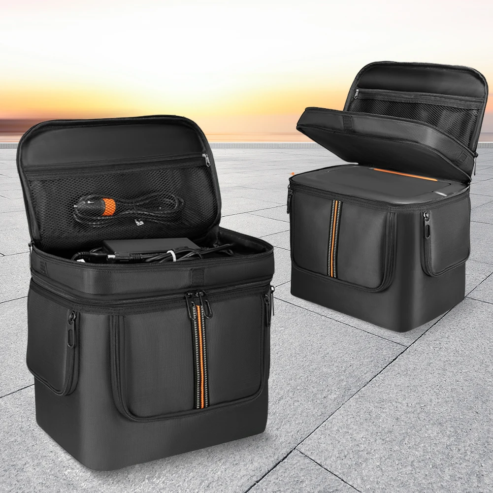 حقيبة حمل لـ Jackery Explorer 1000 V2 حقيبة حمل للسفر حقيبة تخزين للسفر مقاومة للماء مع حزام كتف ومقبض