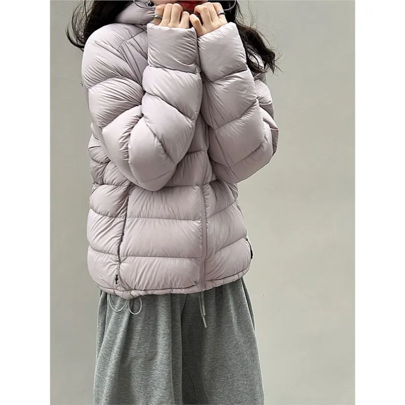 سترة شتوية من جوهنيتشر 90% من ريش البط الأبيض للنساء معاطف جديدة خفيفة الوزن ومقاومة للبرد ودافئة غير رسمية بلون واحد #2