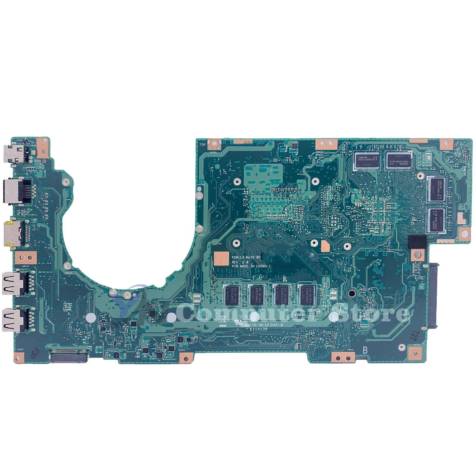 K501LX Mainboard For ASUS A501L V505L K501L K501LB K501 Laptop Motherboard I3 I5 I7 5th Gen 4GB-RAM GTX950M/GT940M 100% TEST OK