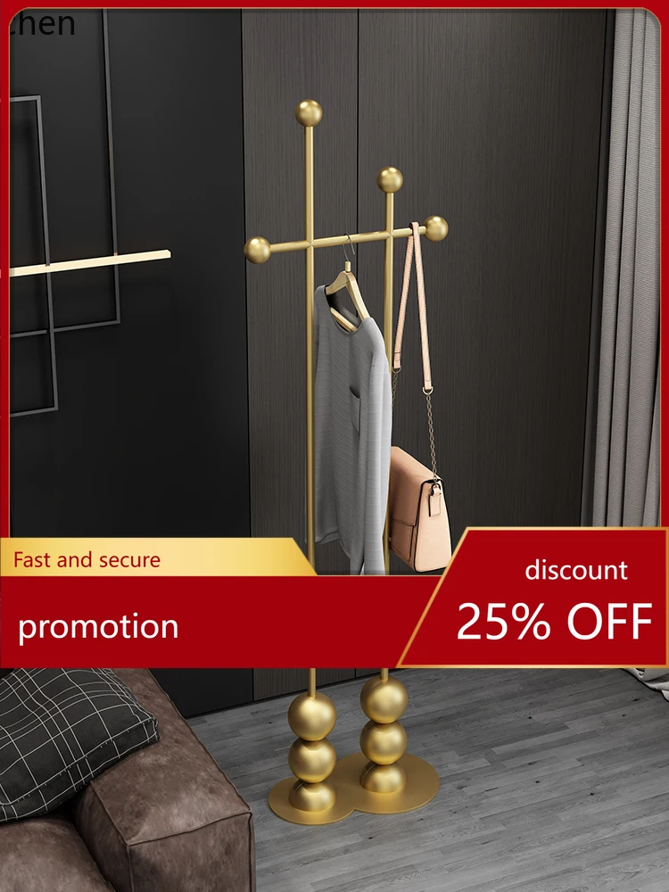

YFY Light Luxury Modern Floor Vertical Clothes Drying Clothes Pole Hallway Integrated Clothes Rack