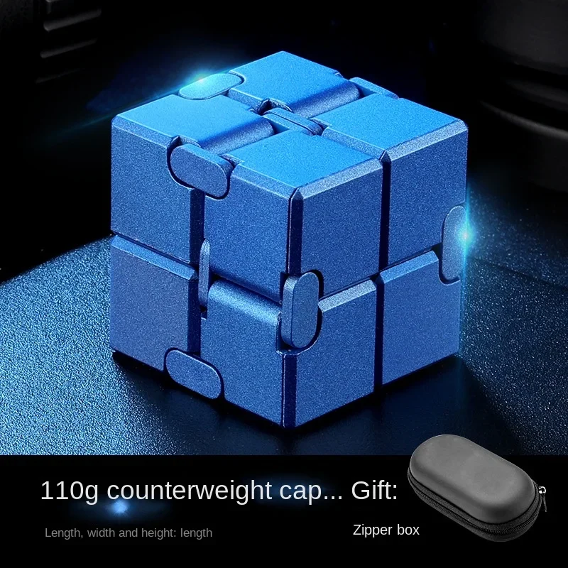 Infinite Cube Fidget Toy Flip, cubos de dedo de Metal de plástico antiestrés, ansiedad EDC para adultos y niños, autismo, TDAH