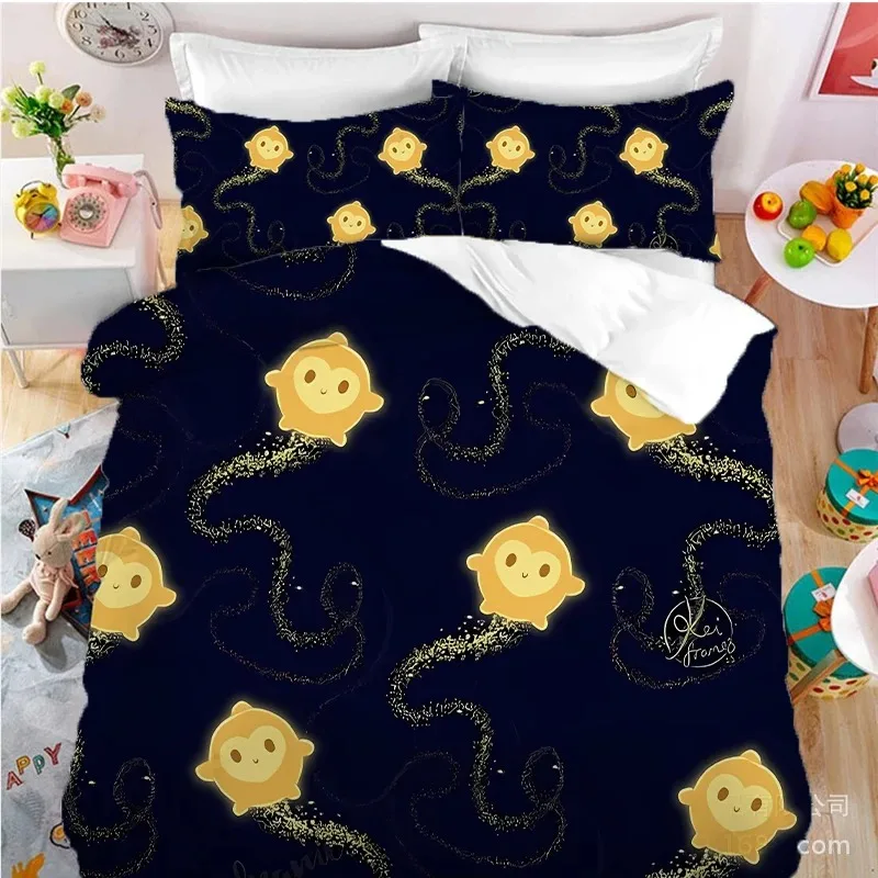 Disney Wish King Size Bedding Sets Anime Figure Asha Cosplay Cute Bed Quilt Covers Pillowcases Bedroom Duvet Cover Sets