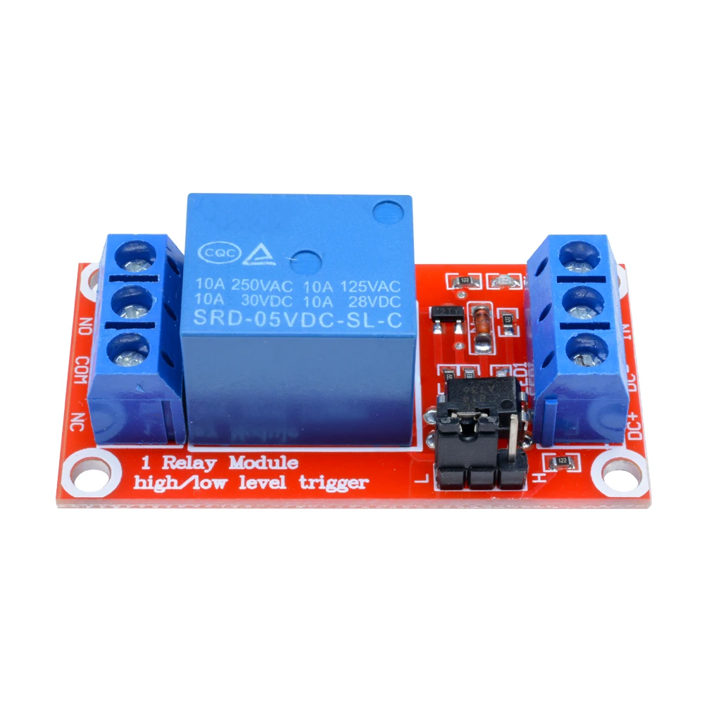 Relaismodul 1 Kanal 5 V 9 V 12 V 24 V Board Shield mit Optokoppler-Isolationsunterstützung High- und Low-Level-Trigger für Arduino
