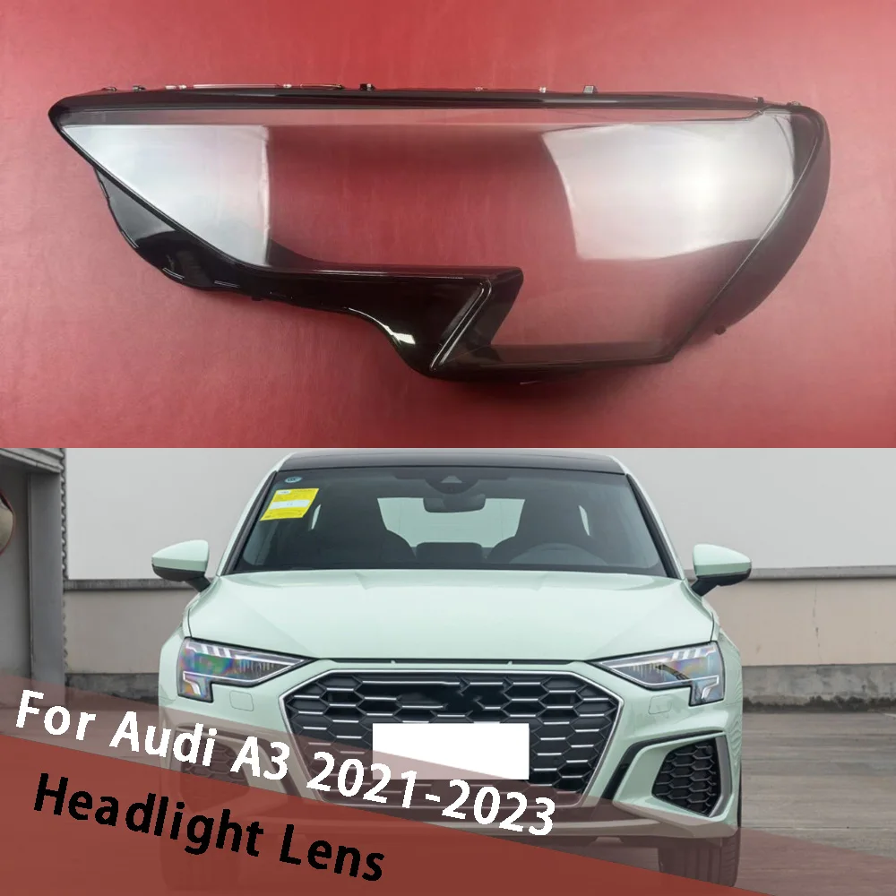 

Для Audi A3 2021 2022 2023, крышка автомобильной фары, прозрачный корпус, маска, линза, абажур, крышка фары, плексиглас