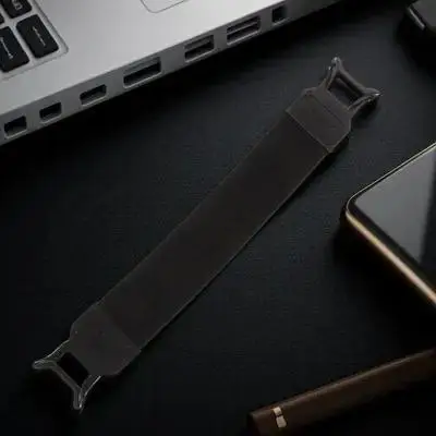 

Anti-fall Back Strap 3x19cm Black Buckle for Tablet Phone Holder Lightweight Travel Hands Free Reading Grip Elastic Hand Strap