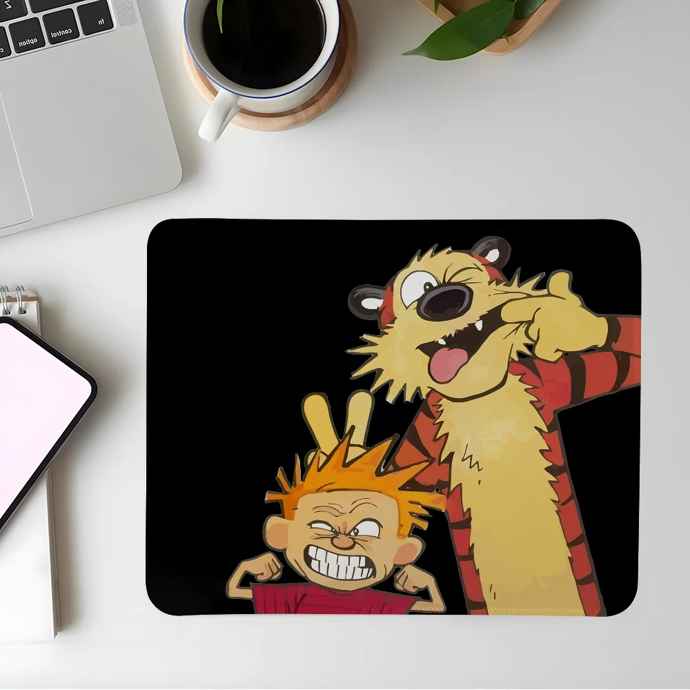 

Calvin And Hobbes Mousepad Washable Seam Edge Durable Desk Laptop Office Game Mat PC XXL Mausepad 180X220/200X250/250X290mm