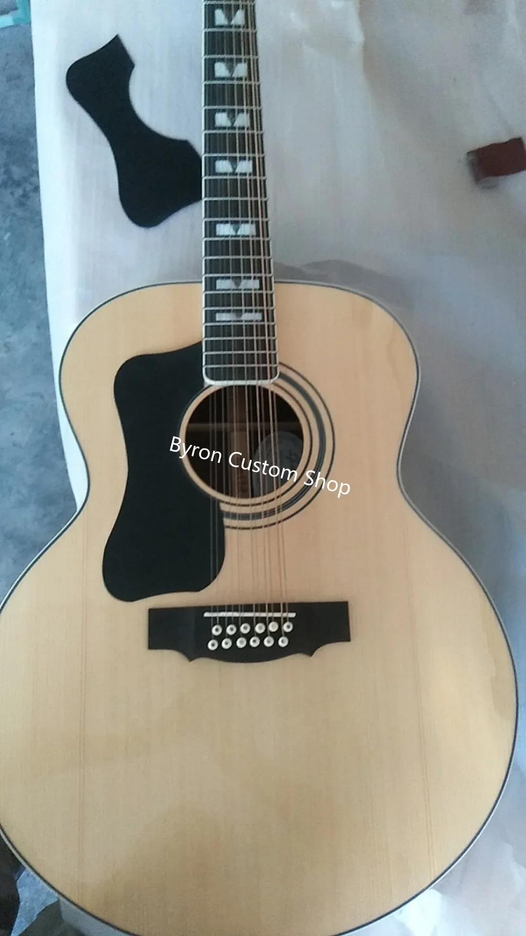 

free shipping left handed guitar 12 strings all solid AAAA wood acoustic guitar 12-strings custom shop guild guitar