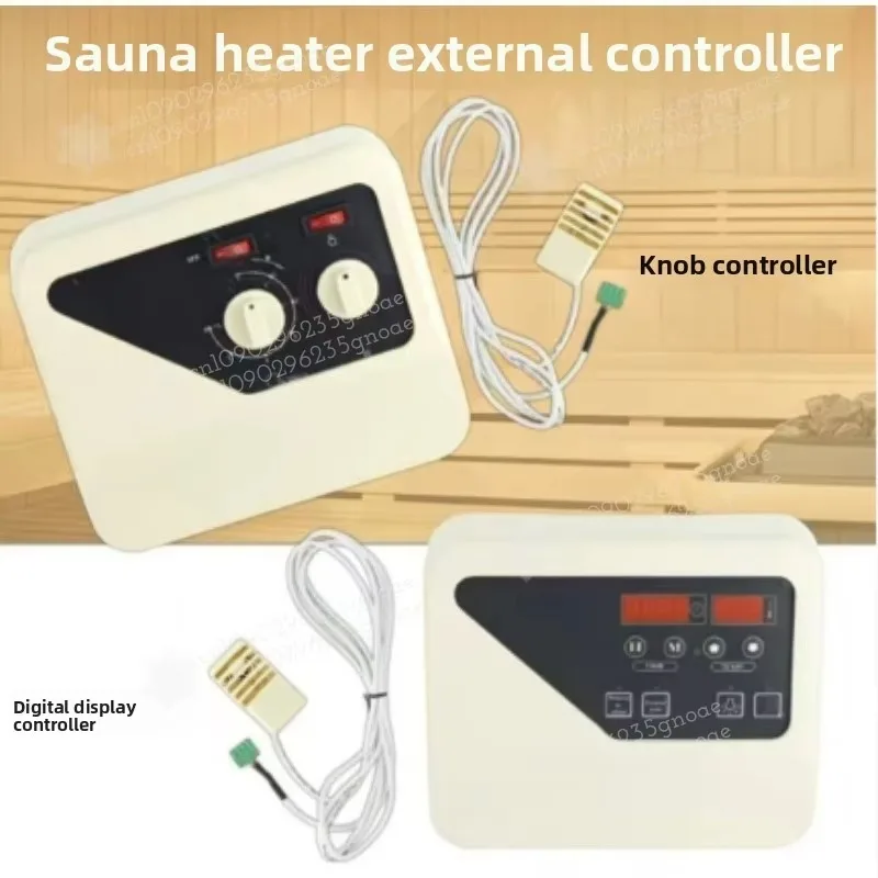 Digital Sauna Control Panel Steam Room Thermostat with Display for Home Spa External Temperature Control Switch