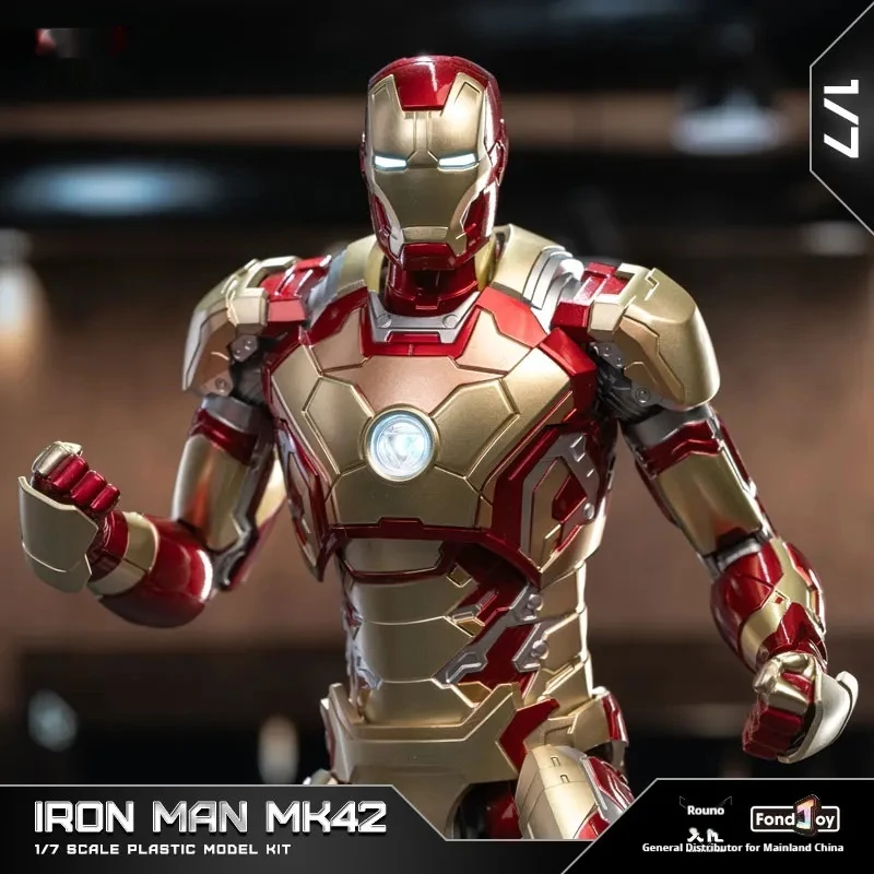 1/7 Iron Man Mk42 Serie Actiefiguren Model Kit Montage Speelgoed Desktop Ornament Decoar Anime Collectie Fans Jongen Verjaardagscadeau