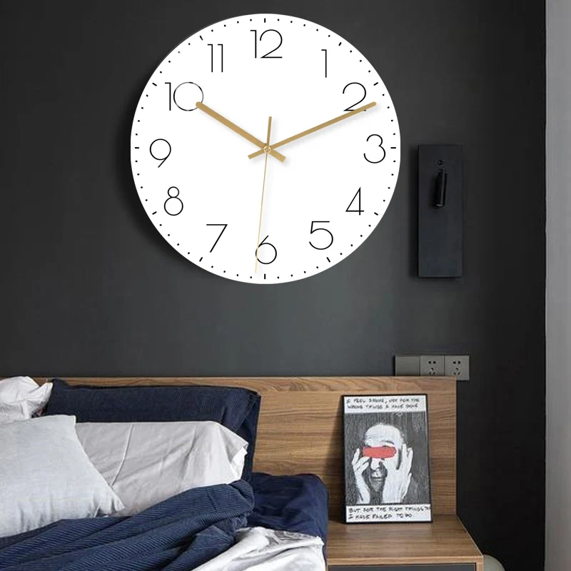 Creative Minimalist Wall Clocks Design Modern Living Room Interior Korean Vintage Wall Clocks Fashion Alarm Horloge Home Decor