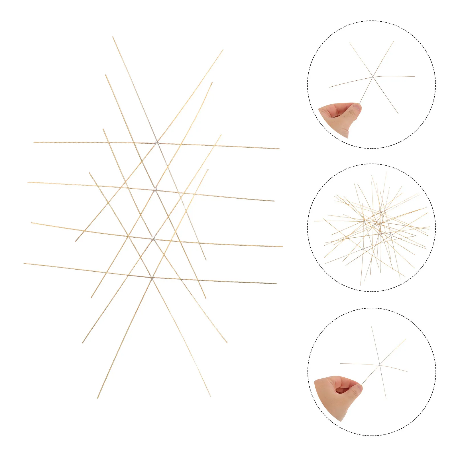 30Pcs Handcraft Copper Wire Snowflake Forms Metal Wire for DIY Christmas Ornament Beading Projects Party Decorations Craft