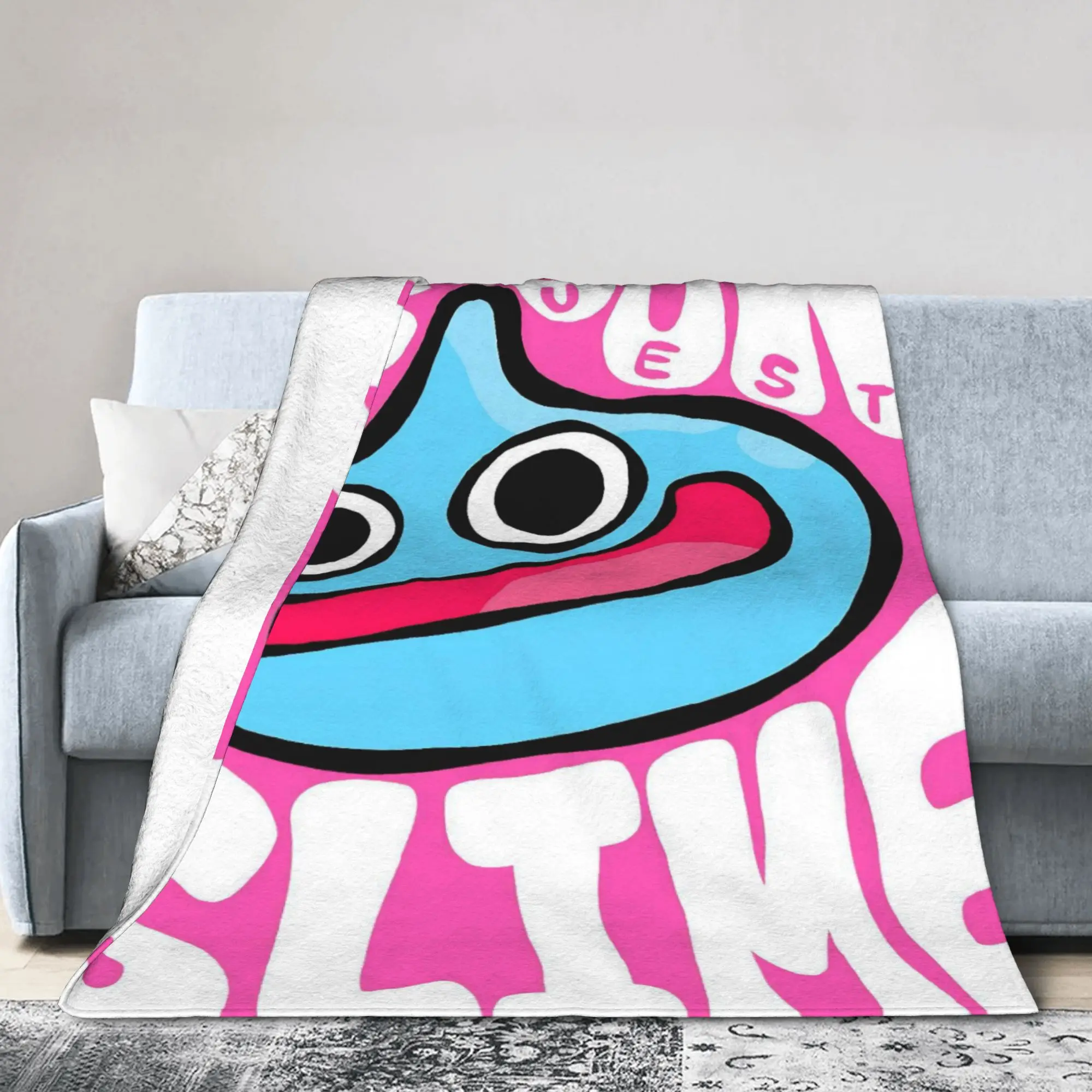 Dragons Quests Game Blanket Slime Flannel Vintage Warm Throw Blankets for Bed Sofa Textile Decor