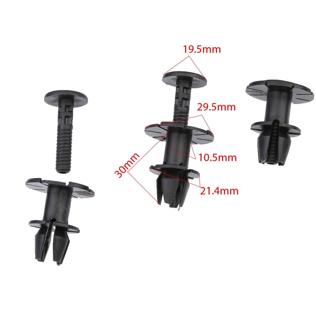 30pcs Plastic Side Sill Skirt Trim Clips Rivets Fasteners Retainers for Bmw 1 3 6 Series X1 X6 07147122913