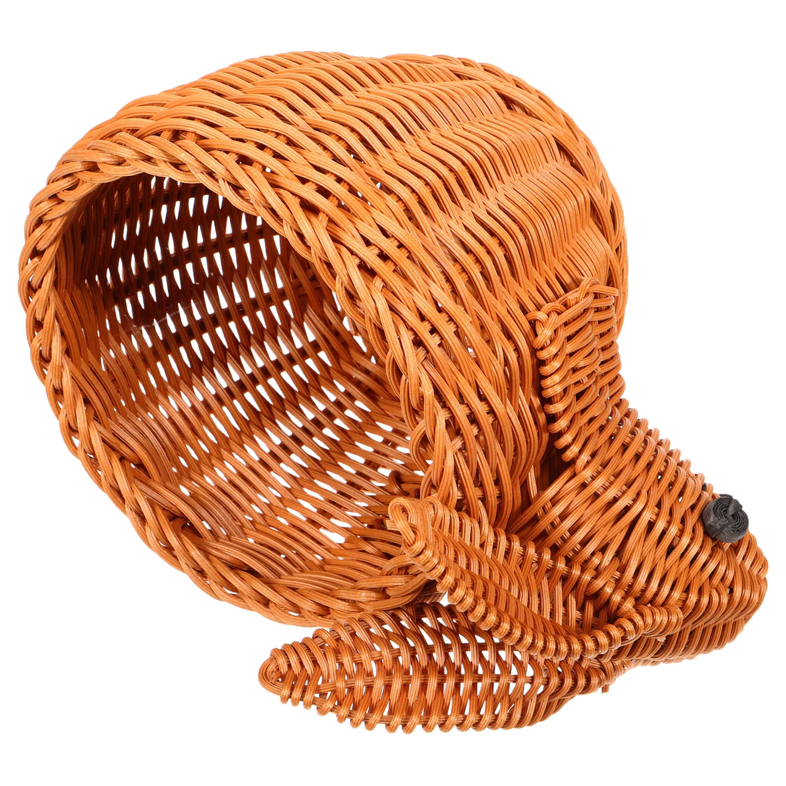 

Imitation Rattan Rabbit Basket H made Woven Storage Picnic Multipurpose Home Decorative Fruit Harvest Animal Lightweight