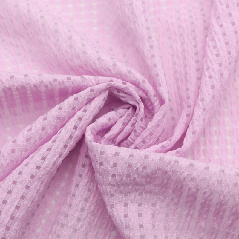 0.5/1/2Meter Solid Color Small Grid Organza Fabric Slightly Transparent for DIY Hair Accessories,Bag,Shirt,Skirt,Slothing Sewing