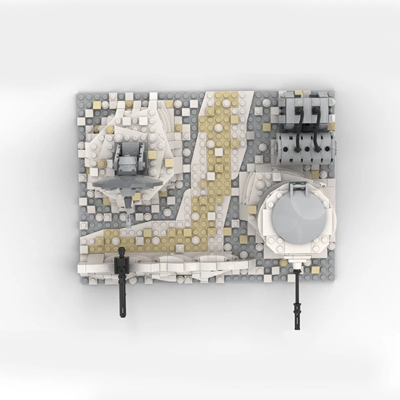 960pcs MOC SW Episode 5 Battle On Hoth Star Model Building Blocks Home Decor Desk Display Shelf Accent Creative Gift For Adults