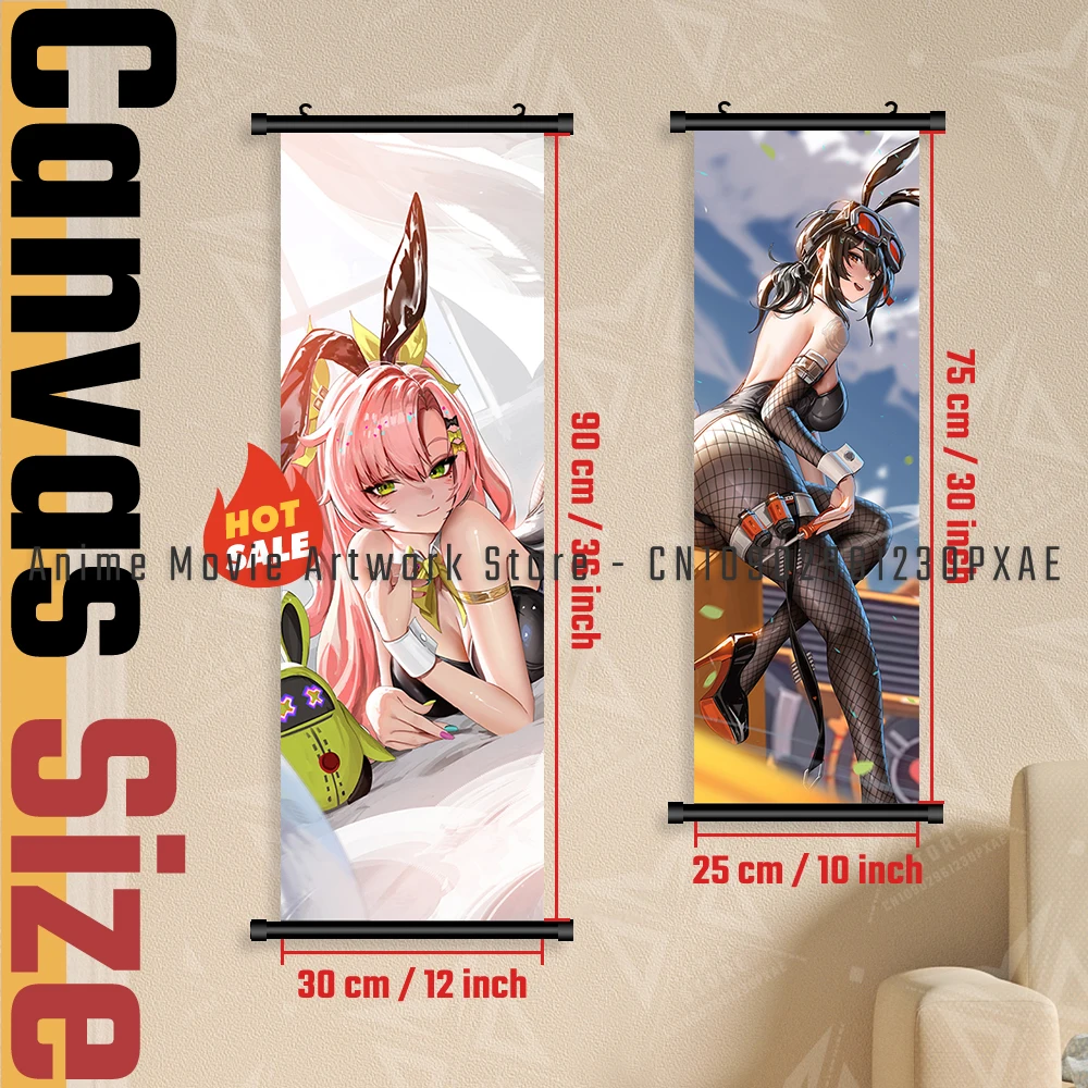 Zenless Zone zéro jeu figurines décor à la maison imprime peinture photos mur Art HD Kawaii toile affiche chevet fond sans cadre