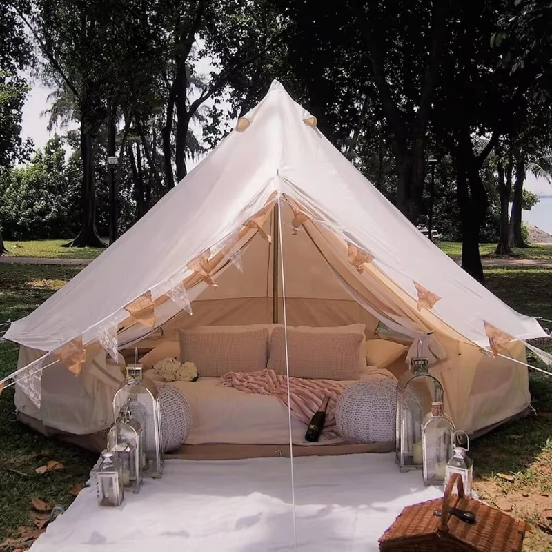 

Outdoor Camping Yurta Mongolian Yurt Trade 5 Meter Bell Tent 4m 5m Wholesale 2.5m Tall Teepee Tent