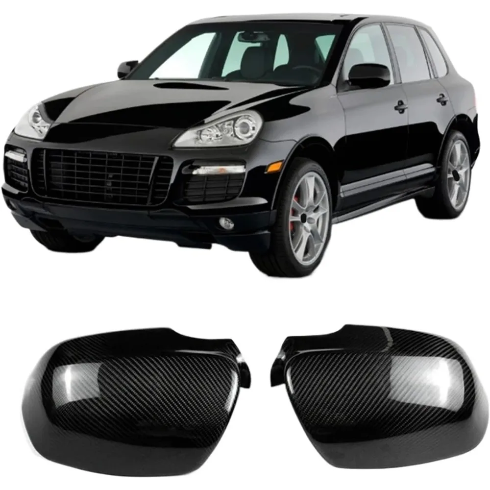 

Car Rearview Mirror Decoration For Porsche Cayenne 957 2006-2010 wing mirror shell Car Carbon Fiber Rear View Mirror Cover