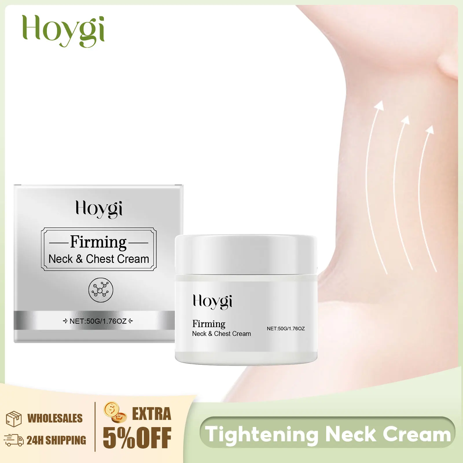 Collagen Neck Cream Firming Lifting Lighting Wrinkle Rejuvenation Eliminate Double Chin Reduce Neck Lines Moisturizing Skin Care