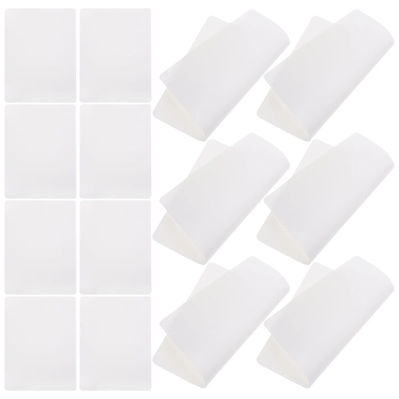 

15pcs Blank Silicone Practice Skin Mold Makeup Practice Supply White Fake Skin Tool Reusable Portable Makeup Supply