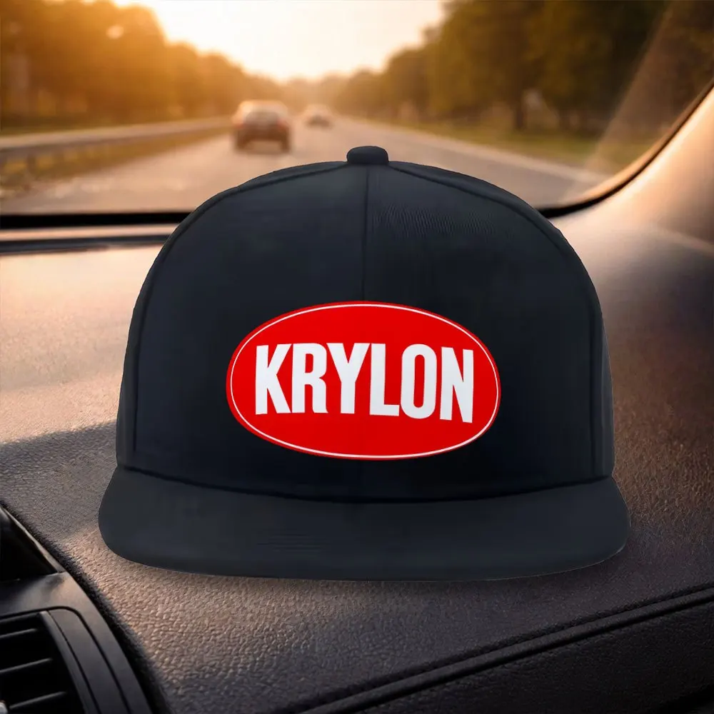 Gorra de Béisbol Clásica Unisex con Visera Plana, Diseño Moderno KRYLON, Gorra Casual Negra, Adecuada para Actividades al Aire Libre