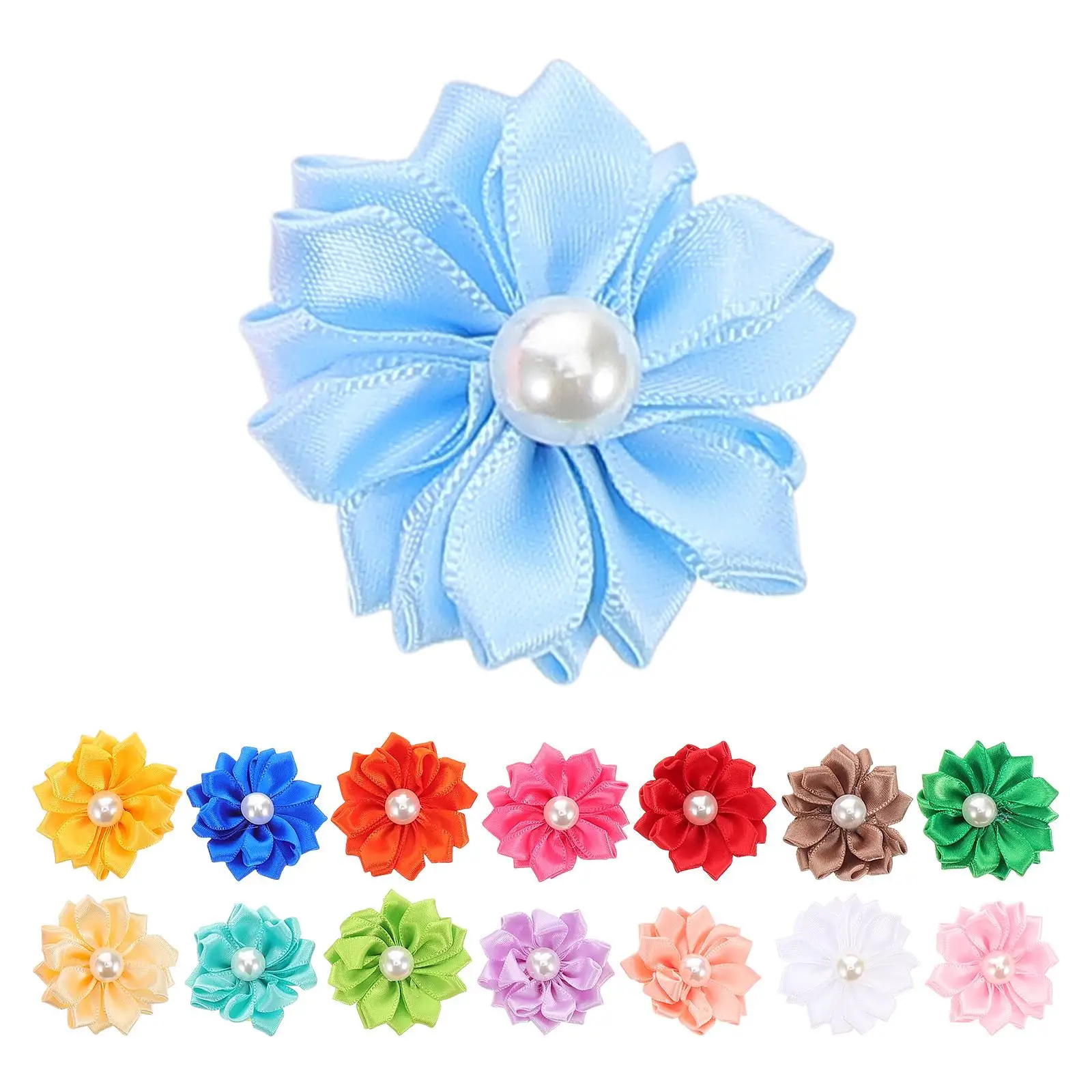 

20 Pcs Flowers Dog Collar Decorative Cat Hair Tie Adorable Puppy Portable Pet Accessories Birthday Wedding Photoshoot