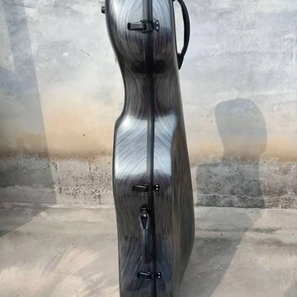 Carbon fiber cello case 4/4 3/4 1/2 1/4 Carbon Fiber Cello Box high strong portable , light aircraft consignment cello case