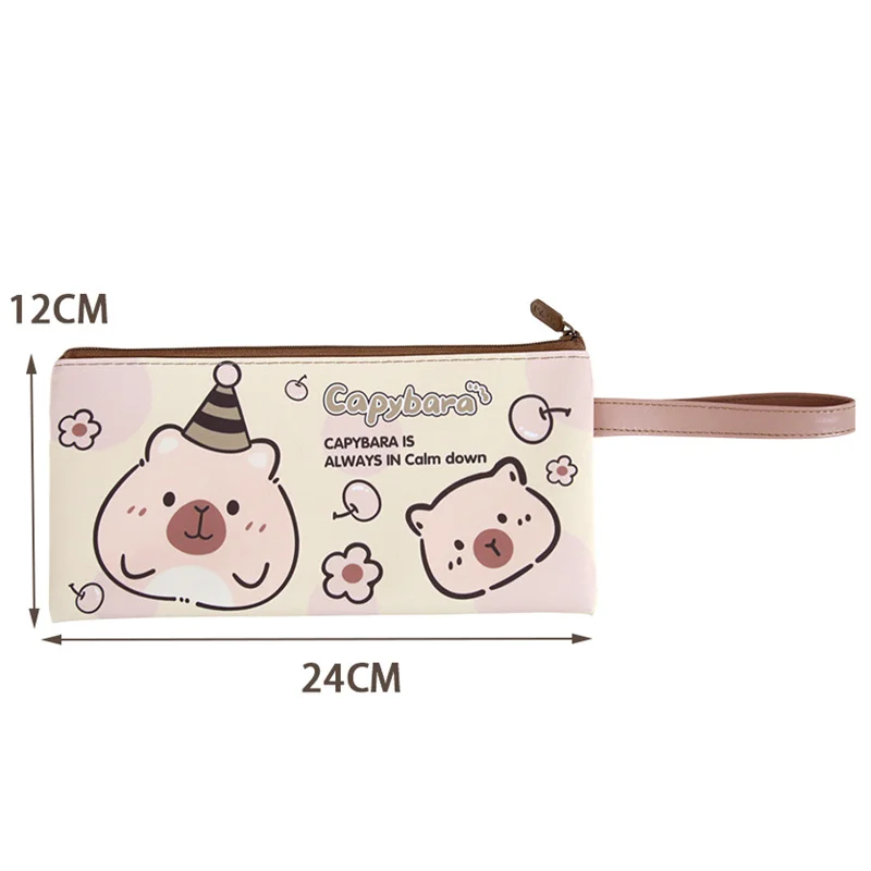 Niedliche Cartoon Capybara Feder mäppchen große Kapazität hohe Erscheinung Briefpapier Tasche kawaii Briefpapier Aufbewahrung tasche Student Geschenke