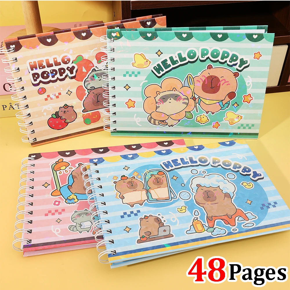 

8 Styles New Capybara Themed Coloring Book Cute Cartoon Capybara Design for Girl/Friend/children/student Perfect Holiday Gifts