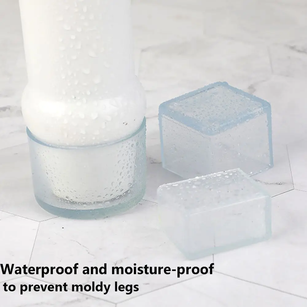 4pcs/set Cups Floor Protectors Socks Furniture Feet Chair Leg Caps Non-Slip Covers Silicone Pads