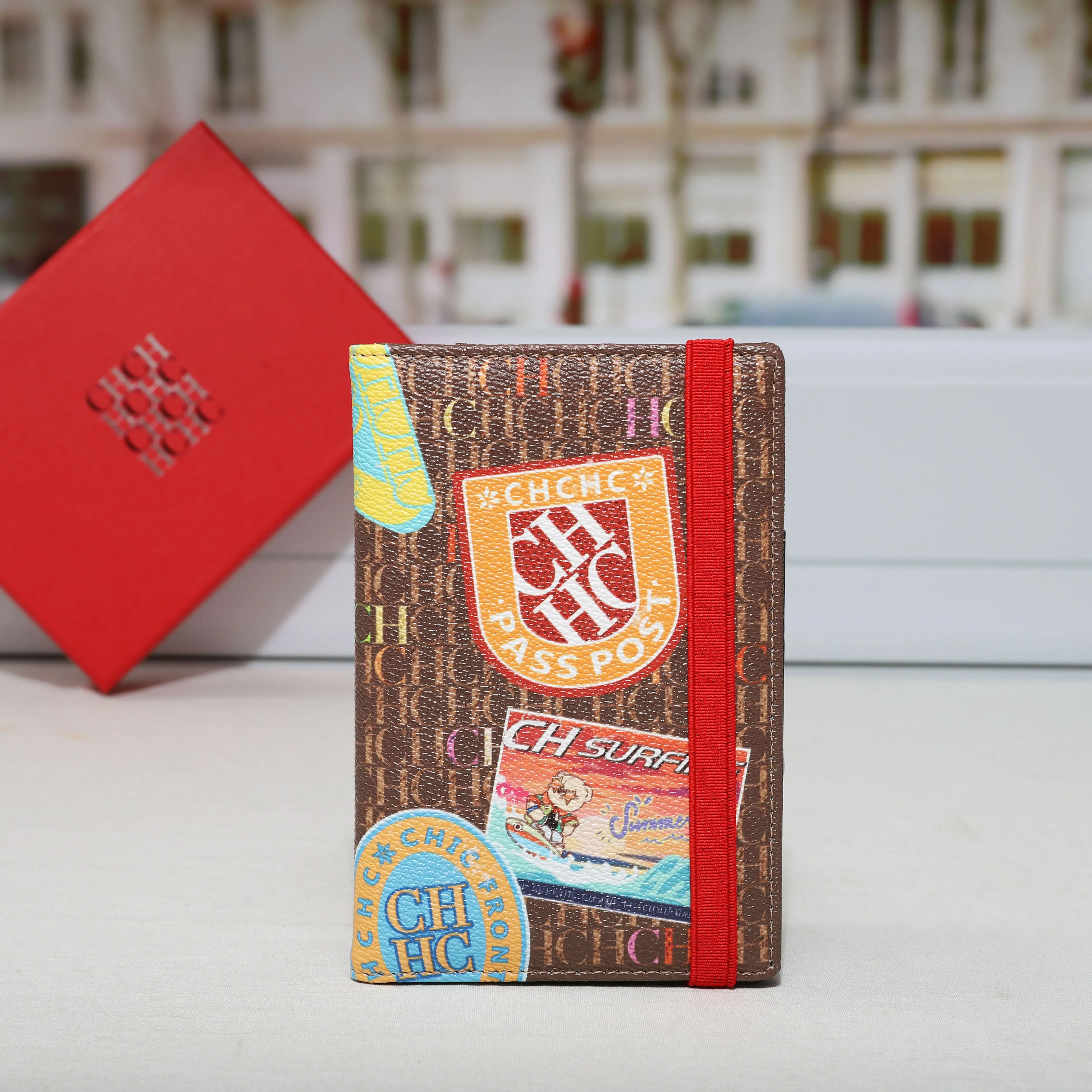 CH Passport Holder High Quality Letter Printed Women's Wallet Light Luxury Classic Light Luxury Small Storage Women's Wallet