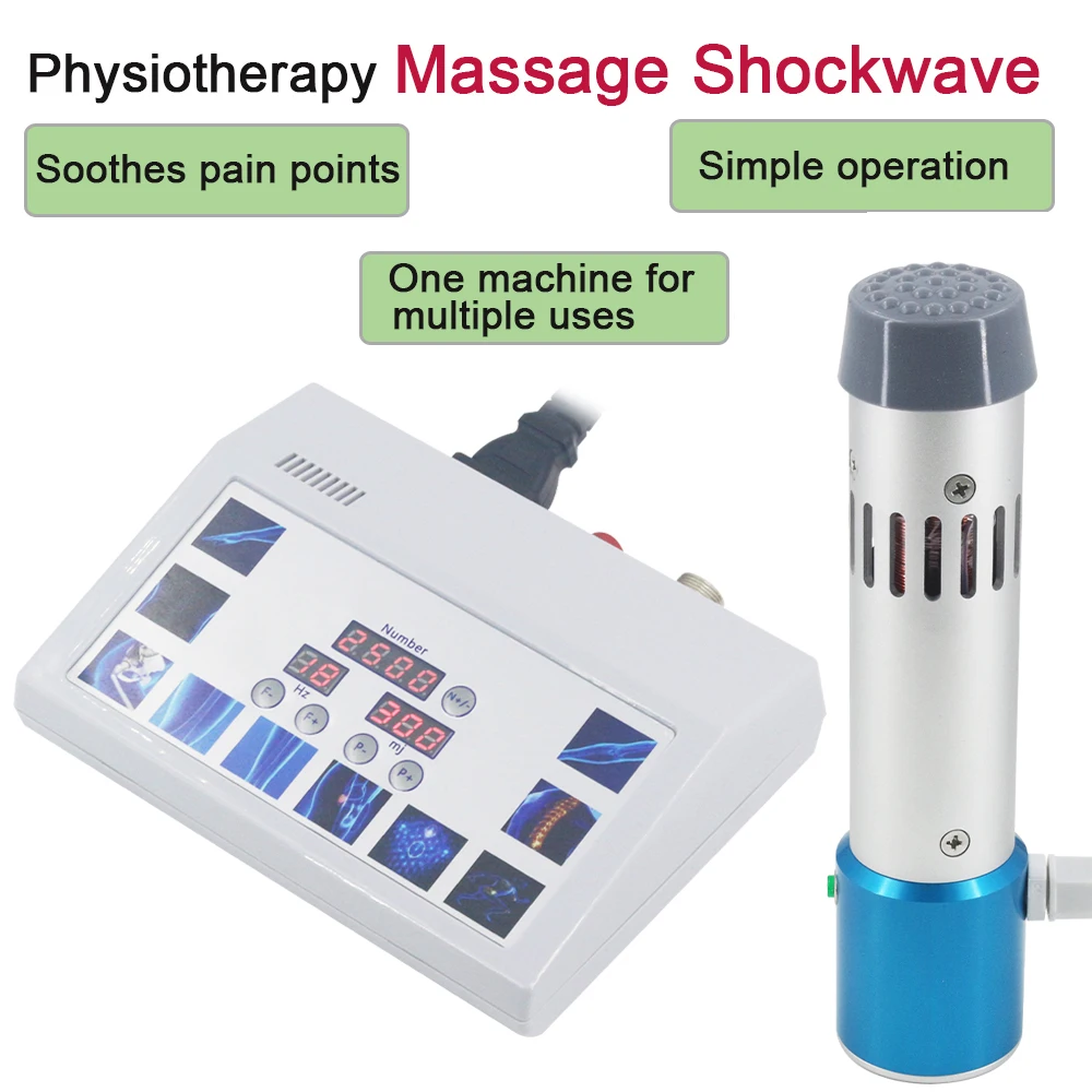 300MJ Shockwave Therapy Machine Effective Frozen Shoulder Pain Relief Home Use Shock Wave Device Muscle Massage Health Care