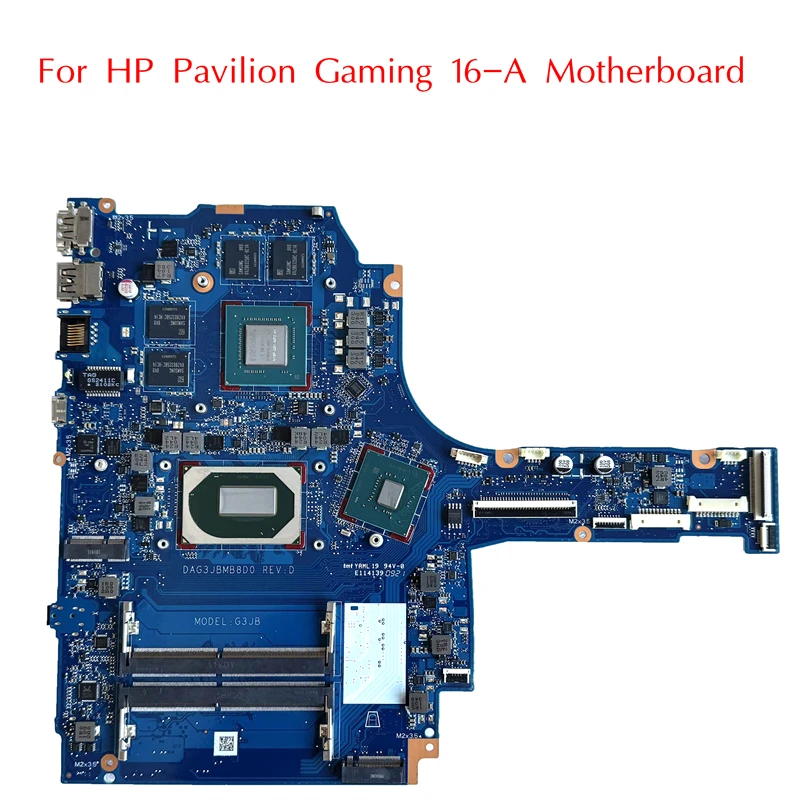 M02033-601 Used For HP Pavilion Gaming 16T-A 16-A Motherboard M02035-601 DAG3JBMB8D0 I5 I7-10th GTX1650Ti DDR4 100% Tested