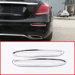 ABS Chrome Car Rear Fog Lamp Light Frame Trim Cover For Mercedes Benz E Class W213 2016-2018 Car Exterior Accessories