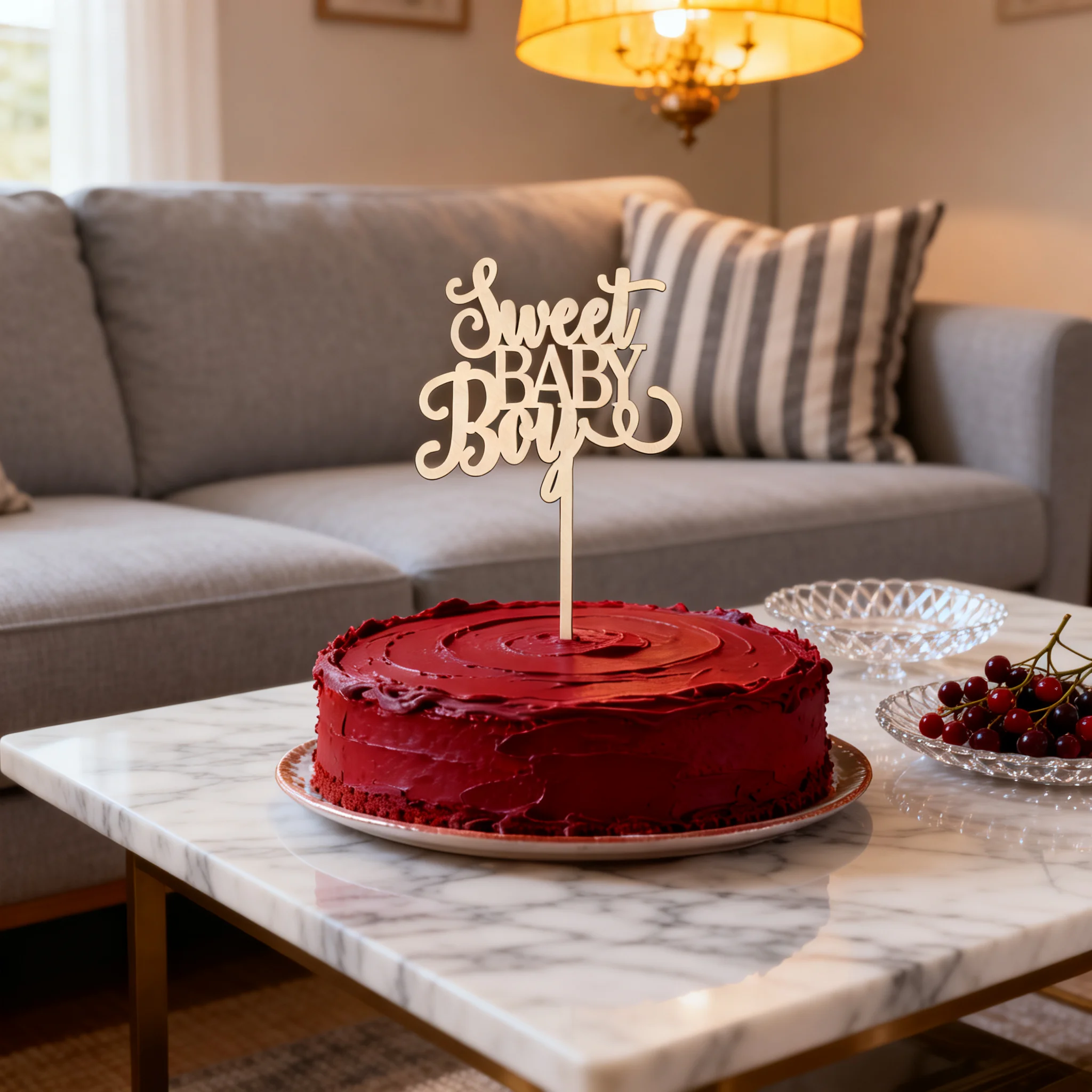 

Thank You Wooden Cake Topper, 4.5 Inch 4mm Thick for Wedding Retirement Party Cake Decor, Appreciation Gift