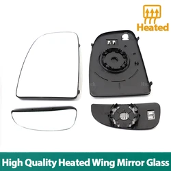 Left Right Door Side Heated Wing Mirror Glass Rearview Rearview Plate for Fiat Ducato 2021-2023 for Ram ProMaster 2014-2023