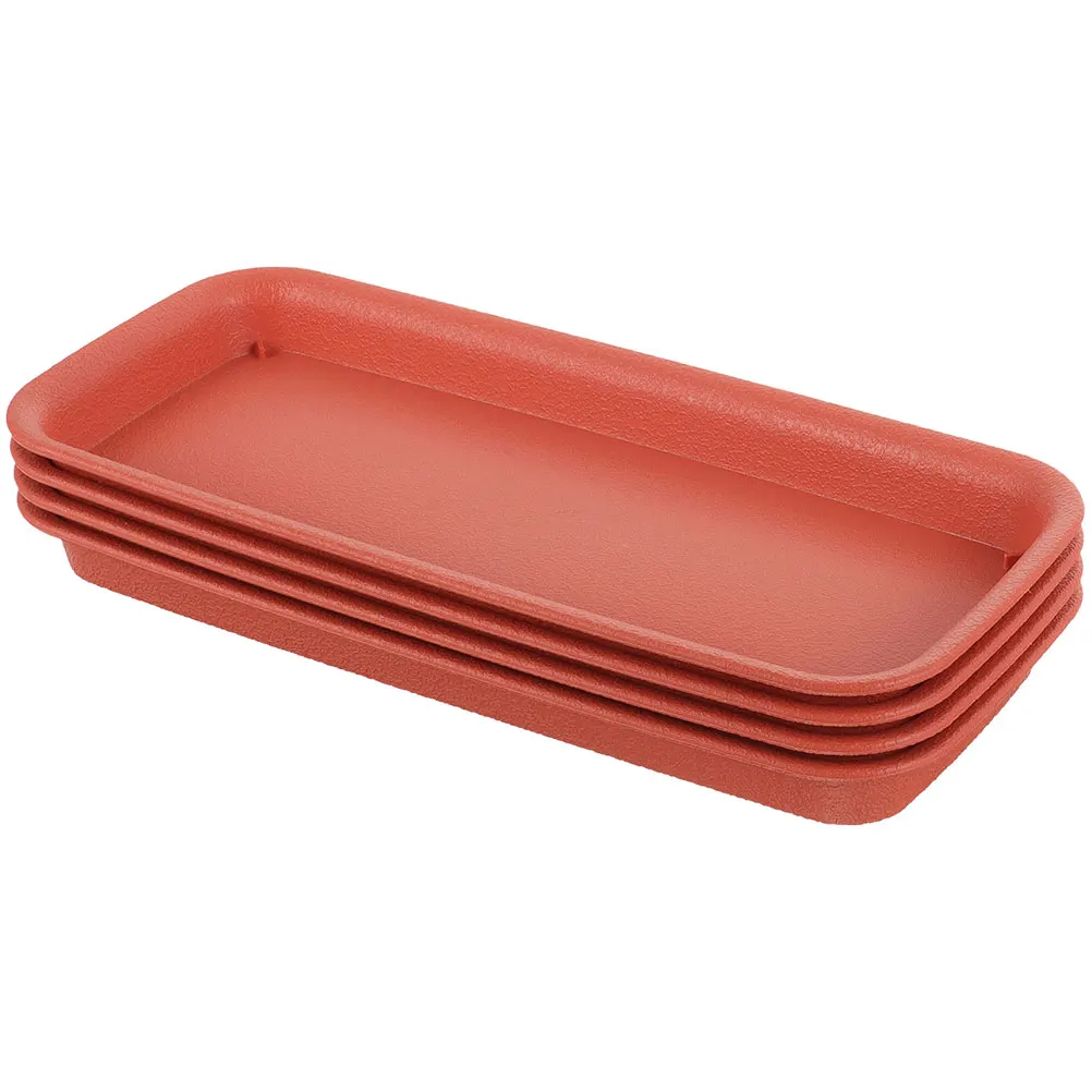 

Waterproof Tray Pot Saucer Flower Planter Drip Garden Saucers Rectangle Rectangular for Plants Indoor