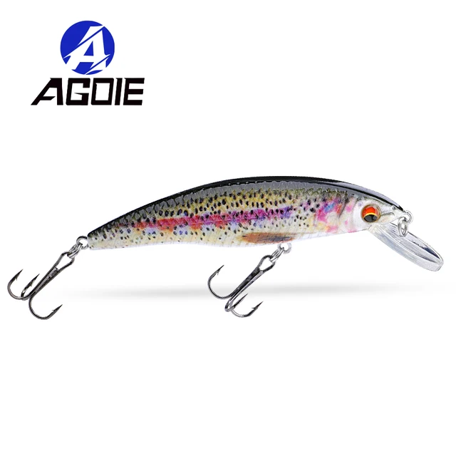 Agoie pływająca przynęta Minnow Topwater 90mm 12g duża przynęta Crankbait Wobbler wielorodzajowa przynęta wędkarska pstrąg sztuczna przynęta profesjonalna