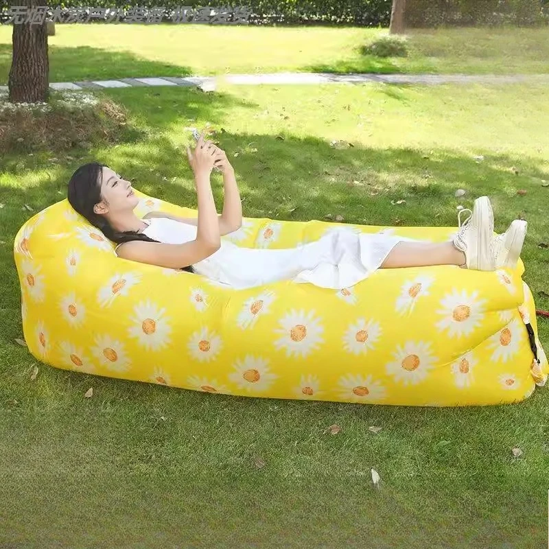 

Picnic Camping Lazy Inflatable Sofa Trendy Double-person Portable Inflatable Wear-resistant Outdoor Furniture Opblaasbaar ZYCQSF