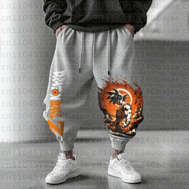 Dragon Ball Z Anime Graphic Men Jogger Pants Loose Fit Streetwear Casual Sweatpants Elastic Cuff Spring Autumn Hip Hop Trousers - view 3